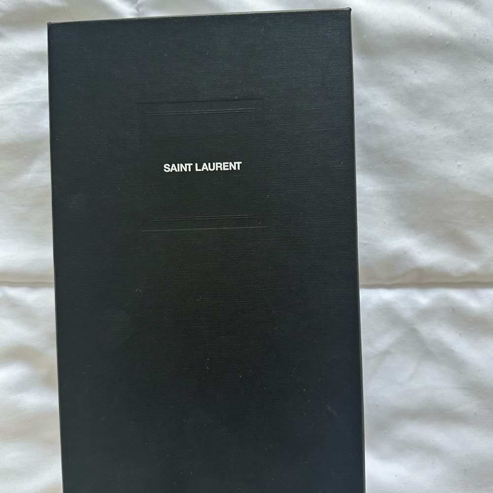 YSL Black Clutch Bag with Long Chain - Picture 2 of 6